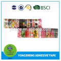 Stationery tape with different patterns used for school and office